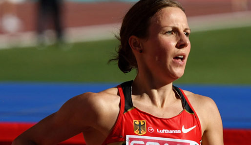 Sabrina Mockenhaupt stellte in Berlin 2009 mit 2:08,45 h eine neue persönliche Bestzeit auf