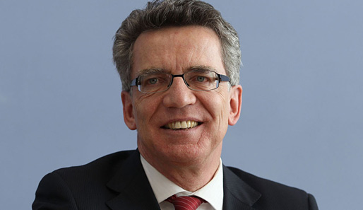 Thomas de Maiziere ist als Innenminister für den Sport in Deutschland zuständig