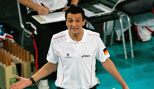 Volleyball-Bundestrainer Giovanni Guidetti hat derzeit wenig Grund zur Freude