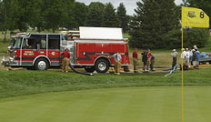 Golfplatz, Feuerwehr