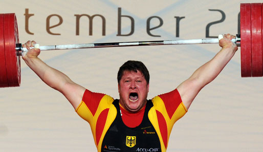 Gewichtheber Matthias Steiner holte sich 2008 in Peking die Goldmedaille