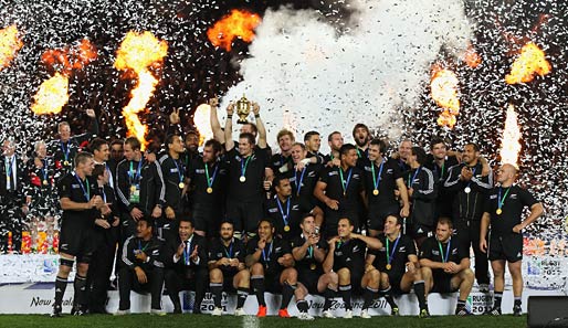 Die All Blacks sind nach 1987 zum zweiten Mal Rugby-Weltmeister