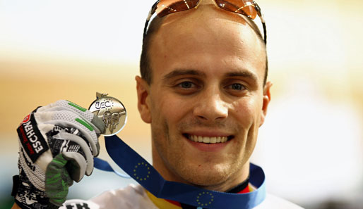 Maximilian Levy konnte bei der Bahnrad-EM die Silbermedaille gewinnen