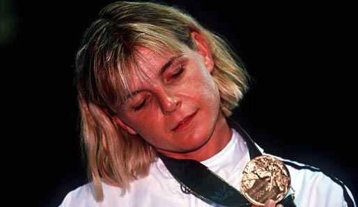 Die Doppel-Olympiasiegerin von 1990: Anja Fichtel