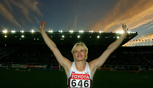 Olga Kusenkowa wurde positiv nachgetestet und muss dem WM-Titel 2005 abgeben