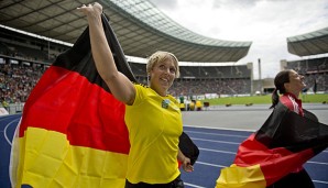 Christina Obergföll gewann bei der Leichtathletik-WM in Moskau eine Goldmedaille