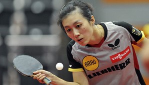 Shan Xiaona zieht nach dem Halbfinalsieg über Han Ying ins Finale der Tischtennis-EM ein