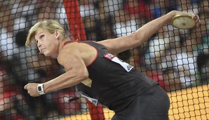 Nadine Müller belegte mit 65,31m den zweiten Rang