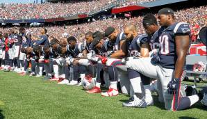 SEPTEMBER: Kniefall bei der Hymne und Proteste - in den USA sorgen zahlreiche NFL- und NBA-Spieler für Aufsehen, als sie sich gegen Präsident Donald Trump verbünden