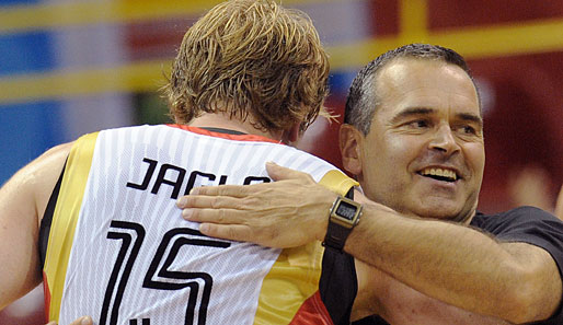 Der Coach und sein bester Schütze: Dirk Bauermann (r.) und Jan-Hendrik Jagla