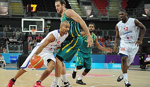 Frankreichs NBA-Legionär Tony Parker erzielte gegen Australien 27 Punkte