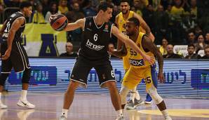 Nikos Zisis will sich vor heimischem Publikum gegen Basketball Nymburk durchsetzen.