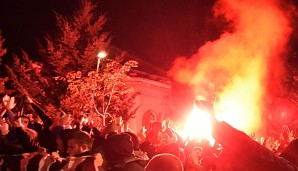 Nach dem Spiel zwischen Galatasaray und Roter Stern Belgrad kam es zu Ausschreitungen
