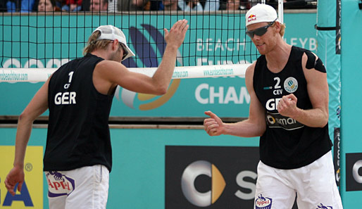 Julius Brink und Jonas Reckermann stehen aktuell auf Platz zwei der Beachvolleyball-Weltrangliste