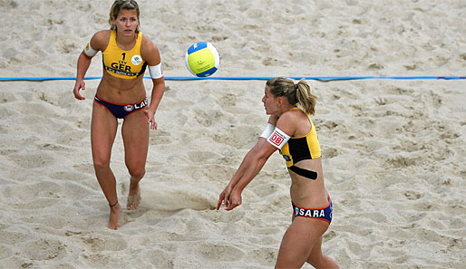 Sara Goller und Laura Ludwig wurden 2008 gemeinsam Europameister