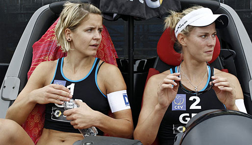 Auch im letzten Anlauf der Saison den Traum vom Titel verpasst: Laura Ludwig (l.) und Sara Goller