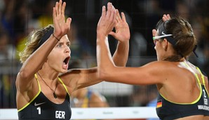 Laura Ludwig und Kira Walkenhorst wollen nach der Goldmedaille bei Rio nun auch bei der WM Edelmetall mitnehmen