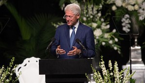 Bill Clinton hielt bei der Trauerfeier für Muhammad Ali eine Rede