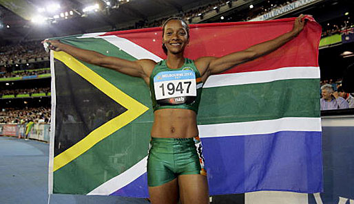 Sheri-Ann Brooks gewann bei der WM 2007 mit der jamaikanischen 4x100-Meter-Staffel Silber