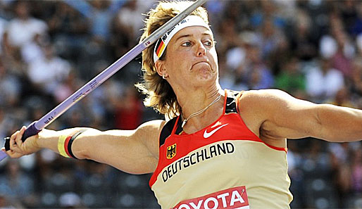 Vor ihrem Gold in Berlin gewann Steffi Nerius bei Weltmeisterschaften drei Mal die Bronzemedaille
