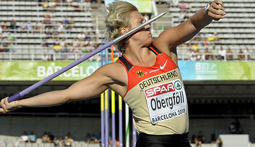 Christina Obergföll gewann 2008 in Peking Olympisches Bronze