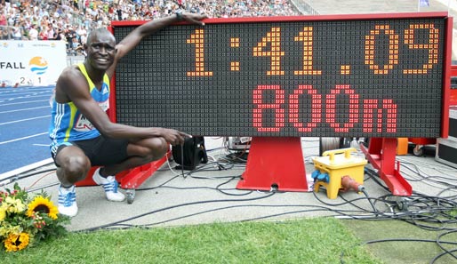 Vor einer Woche hatte David Rudisha erst einen neuen Weltrekord über 800 Meter aufgestellt