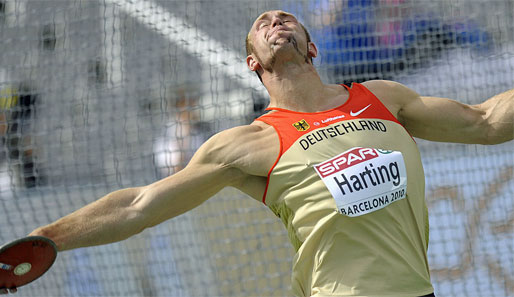 Diskuswerfer Robert Harting verfehlte die Goldmedaille um 40 Zentimeter