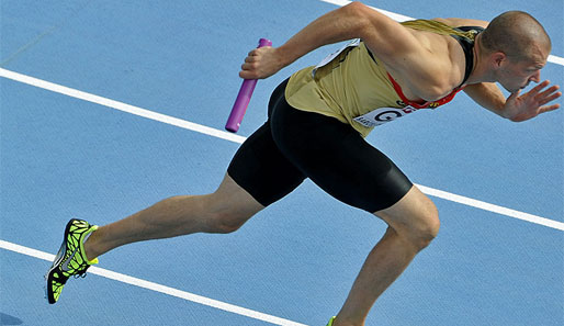 Tobias Unger holte mit der deutschen 300-Meter-Staffel Bronze bei der Leichathletik-EM