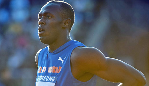 Hochmotiviert: Leichtathletik-Superstar Usain Bolt aus Jamaica