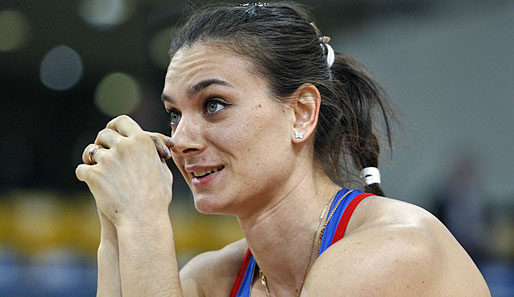 Die 28-jährige Russin Jelena Issinbajewa wurde 2004 und 2008 Olympiasiegerin