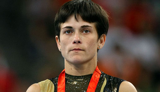 Die Kölnerin Oksana Chusovitina holte in Berlin die Silbermedaille beim ...
