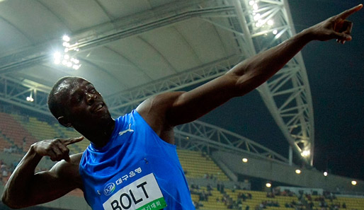 Eine Ausnahmeerscheinung über 100 Meter: Usain Bolt ließ auch in Rom den Rest hinter sich