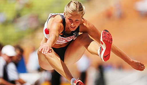 Katja Demut hat den deutschen Rekord im Dreisprung auf 14,57 m verbessert