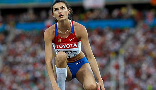 Hochspringerin Anna Tschitscherowa meisterte bei den nationalen Meisterschaften 2,07 m