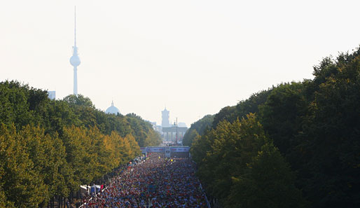 Der Berlin Marathan findet auch dieses Jahr wieder statt - stets eine imposante Kulisse