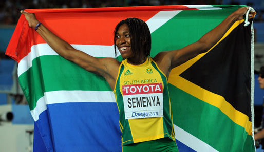 Caster Semenya hatte bei der Leichathletik-WM die Silbermedaille über 800 Meter gewonnen