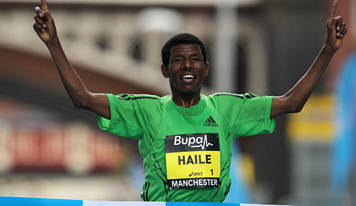 Mit einer guten Leistung beim Birmingham-Halbmarathon hat sich Haile Gebrselassie zurückgemeldet