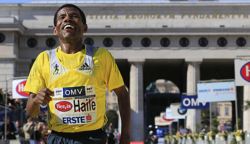 Haile Gebrselassie lief in Manchester den Weltrekord für über 40-Jährige
