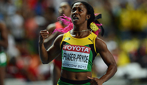 Shelly-Ann Fraser-Pryce hat bei der WM in Moskau Gold über die 100 Meter gewonnen