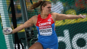Sandra Perkovic schleuderte den Diskus in Split auf über 70 Meter