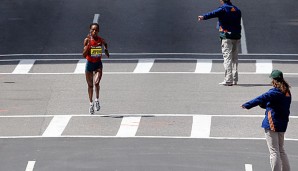 Rita Jeptoo hat schon dreimal den Boston Marathon gewonnen