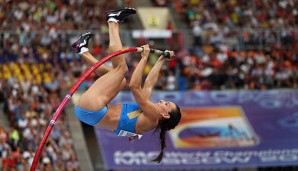 Jelena Issinbajewa hält mit 5,06 Meter den Weltrekord im Stabhochsprung