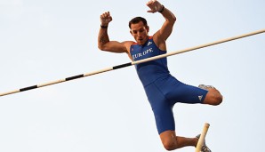 Renaud Lavillenie hält den Weltrekord im Stabhochsprung mit 6,16 Metern