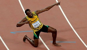 Usain Bolt hat bei der WM in Peking drei Mal Gold gewonnen
