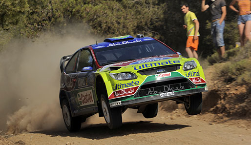 Mikko Hirvonen führt nach dem ersten Tag die Griechenland-Rallye an