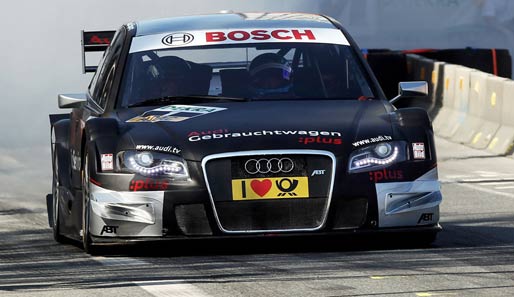 Titelverteidiger Timo Scheider fuhr in seinem Audi Bestzeit