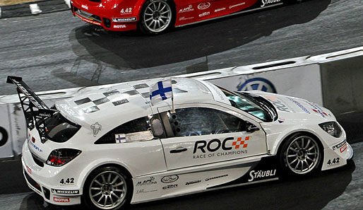 Heikki Kovalainen hatte bei seinem Unfall beim Race of Champions in Düsseldorf Glück im Unglück