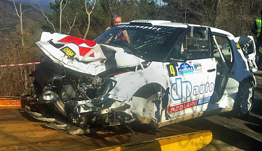 Beifahrer Jakub Berger hatte beim Unfall von Robert Kubica Glück im Unglück