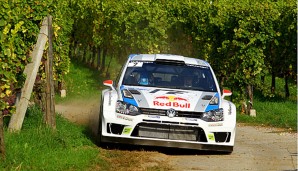 Bei der Frankreich-Rallye muss Latvala seinen VW auch durch zahlreiche Weinberge steuern
