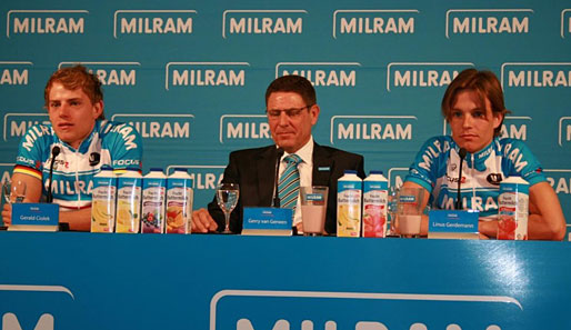 Linus Gerdemann (r.) und Gerald Ciolek (l.) heißen die Milram-Erfolgsgaranten